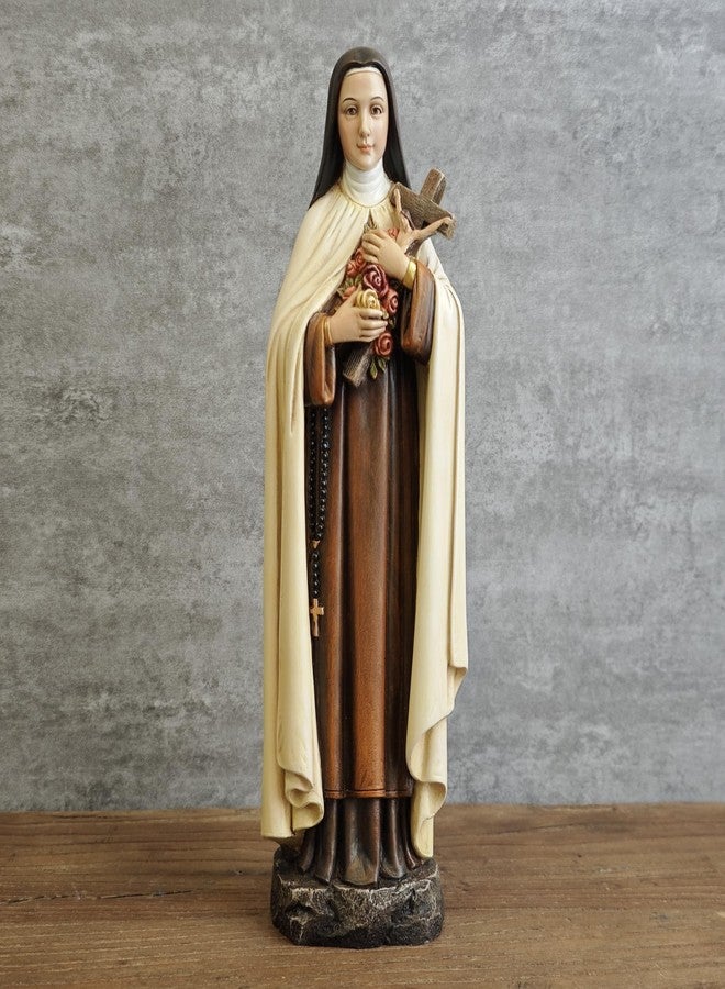 BC BUILDCLASSIC BC Catholic Saint Therese of Lisieux Statue, Religious Figure, Inspirational Gift for Home décor, 10" H, Renaissance Sculpture Handmade by Buildclassic - Image 5